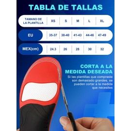 Plantillas Ortopédicas para Fascitis Plantar - Soporte de Arco de 35mm para Pies Planos, Corrector de Postura y Piernas X/O, Antifatiga, Plantillas Ortopédicas para Pies Planos