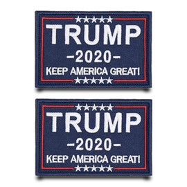 Trump Funny Patch Removable Patches with Velcro Fastening Tactical Military Flag Patch Applique for Jacket Vest Clothing Baseball Cap Backpacks Outdoor Bags Pack of 2