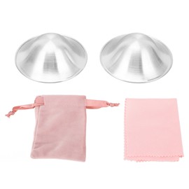 Silver Nursing Cups for Nursing Newborn Breastfeeding Essentials Skin Soothing Nipple Shields