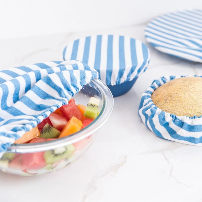4MyEarth Reusable Cotton Food Cover - Set of 4, Leaf