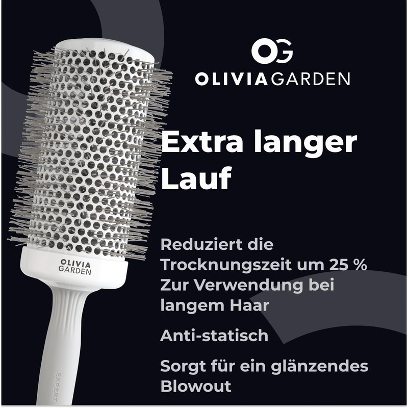 Olivia Garden - Expert Blowout Speed White and Grey Hairbrush