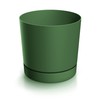 Tubo DPOP150 Flower Pot with Saucer 1.8 L Pine Green