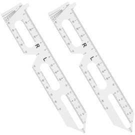 IWOWHERO 2Pcs Pupil Distance Ruler Accurate Measuring Tool for Pupillary Distance Lightweight and Portable Optical Pupillometer for Eyeglasses Essential Pupil Measurement Tool for Women