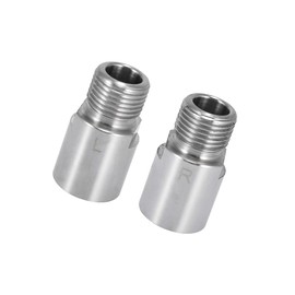 Motoforti Universal Bicycle Pedal Extender Adapter, Silver Tone, 1 Pair