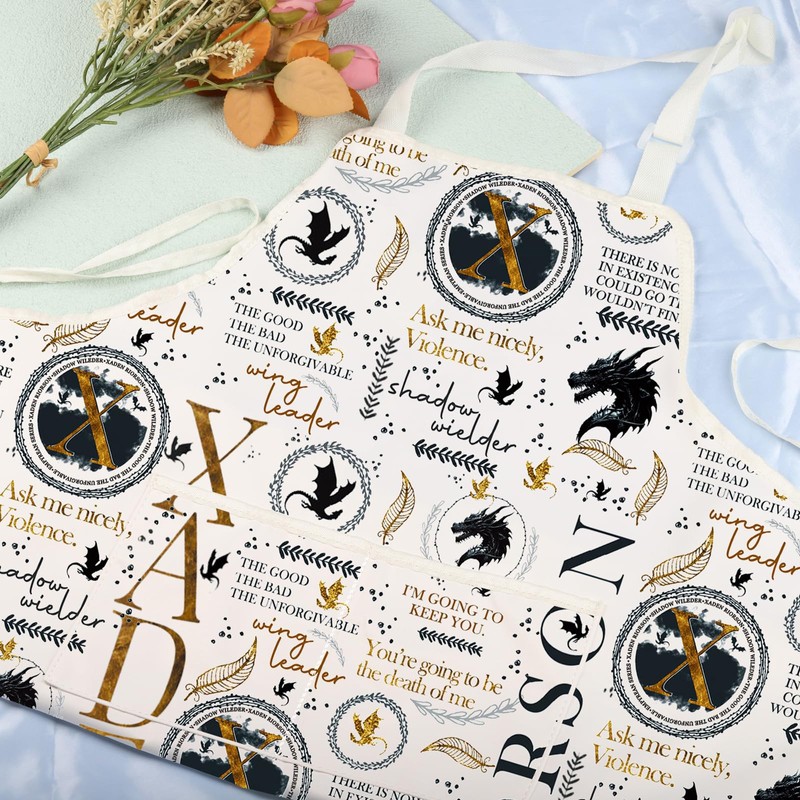 VAMSII Xaden Riorson 4th Wing Merch Dragon Riders Apron Basgiath