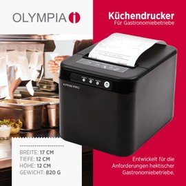 Olympia KPR 58 PRO | Bon Printer with USB Connection | Thermal Printer for 58 mm Thermal Paper Rolls | Quick Cash Note Receipt Printer for Cash Register & POS Systems | Compact Receipt Printer