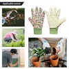 Hanzapor Gardening Gloves for Women 2 Pairs, Ladies Gardening Gloves