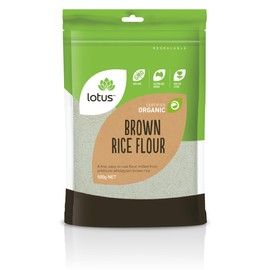 Lotus Organic Brown Rice Flour 500 g, 500 g