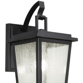 Minka Group Hardwired Outdoor Wall Light, 14-Inches Height, Matte Black