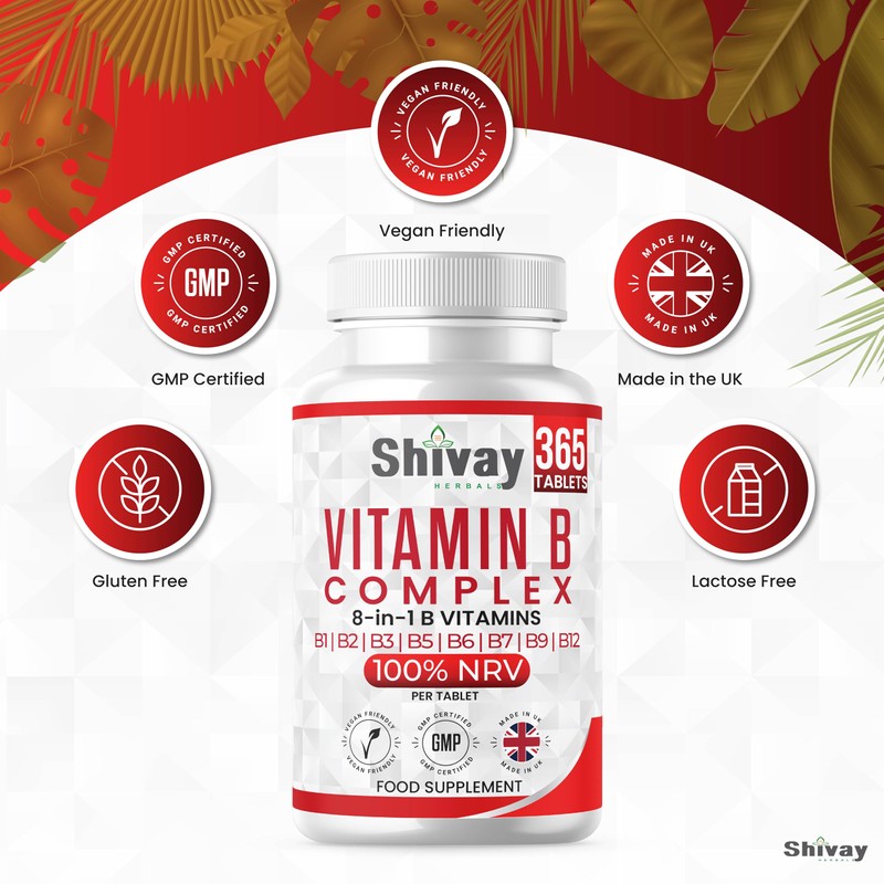 Shivay Herbals Vitamin B Complex – 365-Count Vitamin B Complex