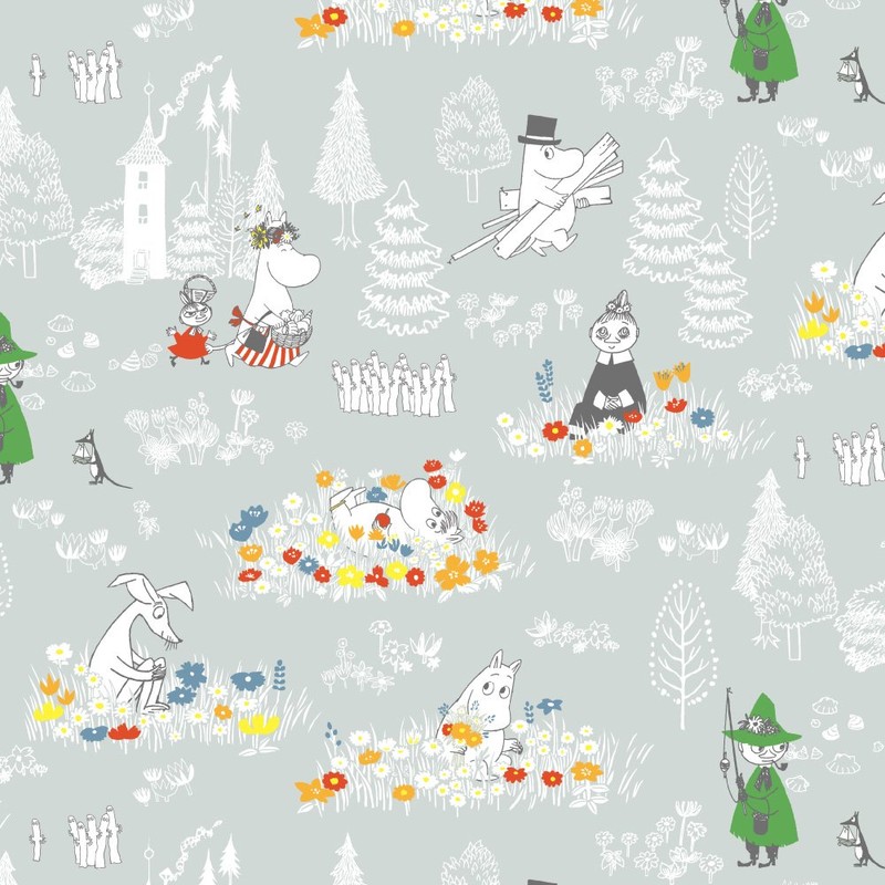 Moomin Double Gauze Fitted Sheet Baby Made in Japan Double