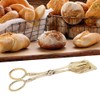 Square Head Retro Zinc Alloy Bread Tongs Buffet Tongs Baking