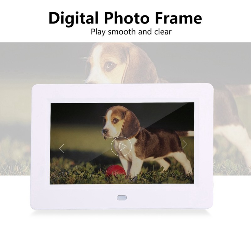 7inch Screen 1024X600 Digital Photo Frame Clock Music Video Player