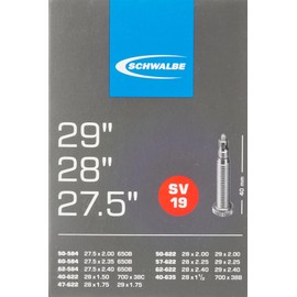 SCHWALBE Bicycle Tube with 40mm Presta Valve, 26 x 1-1.5-Inch