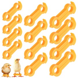 Angoily Pack of 12 Chicken Leg Bands Chicken Foot Clips Baby Chick Spreader Leg Bands for Freshly Hatched Chicks Ducks Birds Quail Poultry