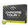 Callaway Golf Chrome Tour X 360 Stripe Golf Ball (Yellow)