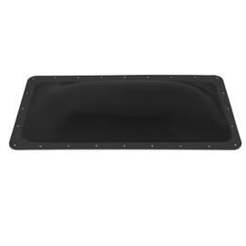 XMK 18" x 34" RV Skylight Replacement Fit 14" x 30" Skylights Openings, Camper RV Shower Skylight Cover Outer Dome for Campers Trailer Fifth Wheel Food Truck Motorhome, Impact Resistant (Black)