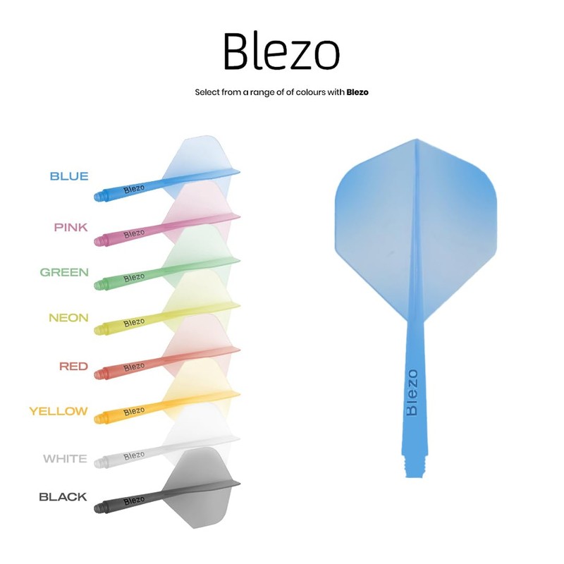 BLEZO Darts Durable Dart Flights | Integrated Dart Flights with