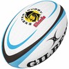 Gilbert Exeter Rugby chiefs replica rugby ball size Midi [white/sky]