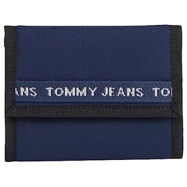 Tommy Jeans Men's TJM Essential Nylon Trifold Wallets, blue