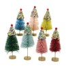 Bethany Lowe Christmas Mini Cupcake Trees, Set of 7