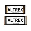 Altrex Number Plate Protectors 4 Figure Slimline Black No lines