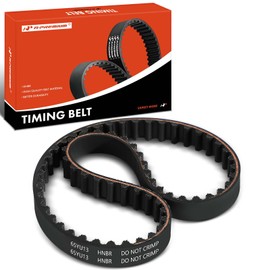 A-Premium Engine Timing Belt Compatible with Hyundai, Dodge, Mitsubishi, Eagle, Plymouth & Chrysler Cars - Elantra, Sonata, Ram 50, 2000 GTX, Colt, Stratus, Outlander, Lancer, Eclipse, Sebring & More