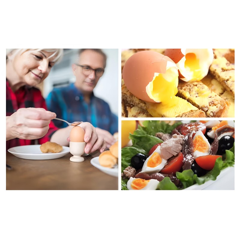 Modern Egg Timer, Timer for Boiled Eggs, Hard/Medium/Soft Display, Infinitely