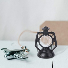 TOYANDONA 5 Pieces Miniature Lantern Vintage Kerosene Lamp Model Mini Garden Lantern Dollhouse Accessories Ornament New Year Gifts for Fairy Garden Decoration Succulents Cactus Moss Garden Model