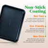 NutriChef Non-Stick Cookie Sheet Baking Pans, 2-Piece Oven Baking Trays