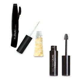 Gel Para Cejas + Estimulador De Pestañas + Rimel Shelo Nabel