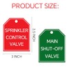 20 Pcs Main Shut Off Valve Tags Sprinkler Control Valve