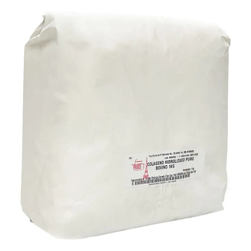 Colágeno Hidrolizado Puro Bovino 1kg Farmacia París Natural