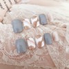 ins style 24pcs grey nail tips marble nails for sweet