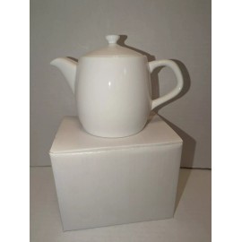 Syracuse Bone China Solid White Teapot 3 Cup- 24 Oz. NEW