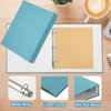 PATIKIL 3 Ring Binder, A4 Size Flexible Round Binder Big