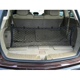 Rear Trunk Organizer Cargo Net for Acura MDX 2007–2013 – Envelope Style Cargo Net for SUV – Premium Mesh Elastic Car Trunk Organizer Vehicle Carrier Storage–Compatible with Acura MDX