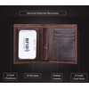 AurexaFashion Genuine Real Leather Short Bifold Wallet for Men, RFID