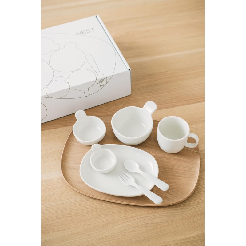 KINTO NEST Bowl, White, 4.1 x 3.3 inches (105 x