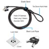 LORADAR Laptop Cable Lock - 6.7Ft Security Cable with Adhesive