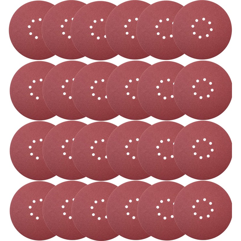 50 PCS 9 Inch 8 Hole 80 Grit Drywall Sanding