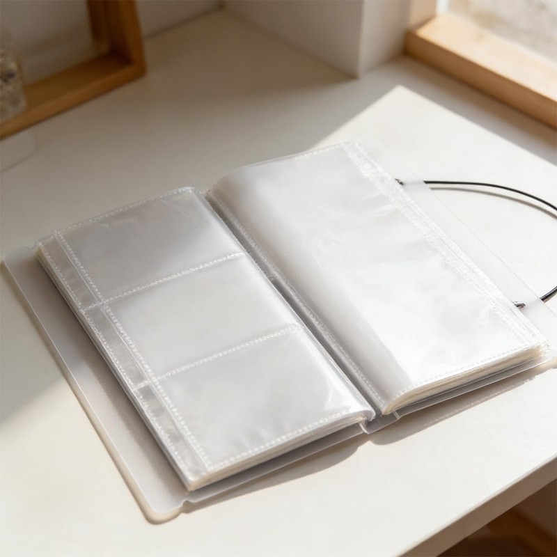 KUAIDHFK Ticket Storage Holder, Clear File Storage, 40 Pages, Collection