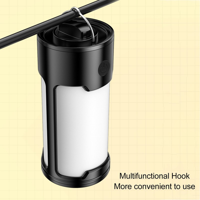 LED Camping Lantern Rechargeable 1000lm 2 Gears Portable Tent Light