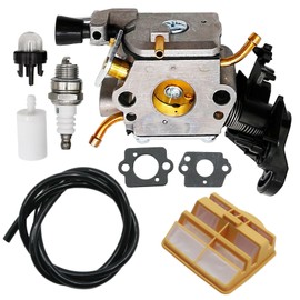 JUUDDENPARTS 506450401 Carburetor with Air Filter Tune Up Kit, Replacement for Husky 445 445E 450 450E Chainsaw, Replaces C1M-EL37B