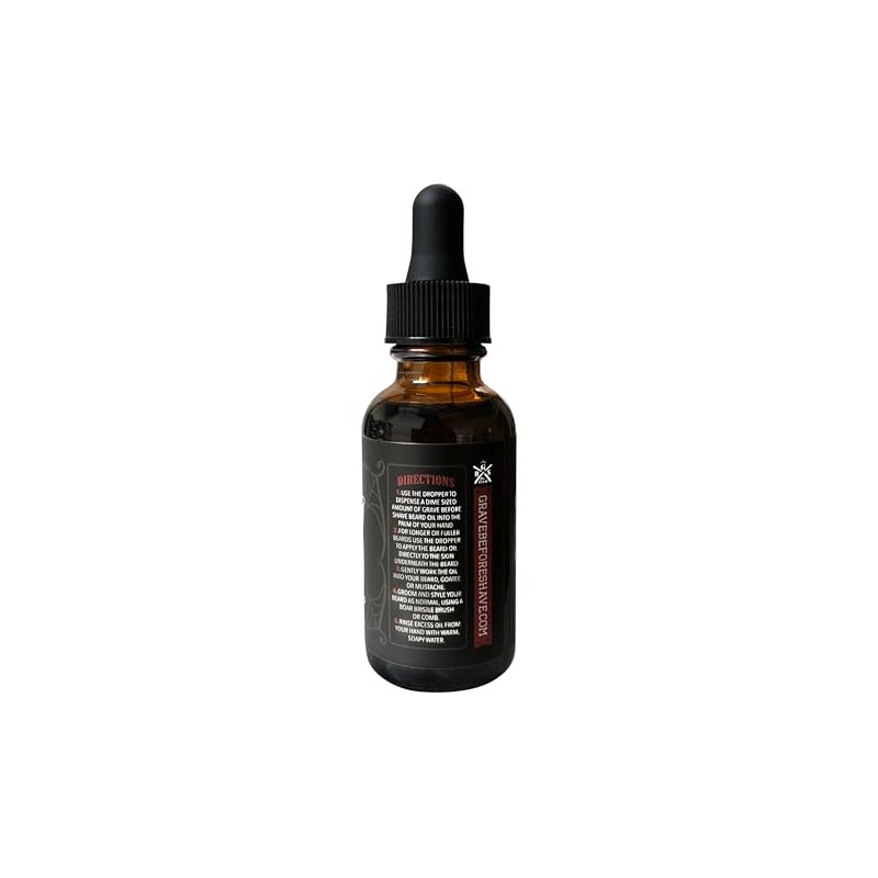 Grave Before Shave Bay Rum Beard Oil 1 Ounce Bottle