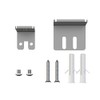 JUBEST Stainless Steel Floor Guide Wall Mount Sliding Barn Door