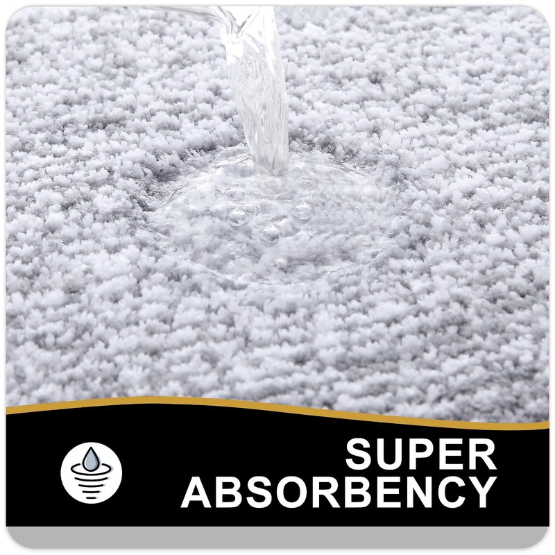 OLANLY Bathroom Rugs 70x24, Extra Soft and Absorbent Microfiber Bath