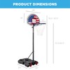 Best Choice Products Kids Height-Adjustable Basketball Hoop, Portable Backboard Set