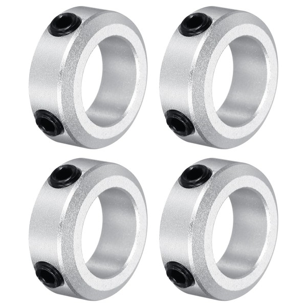 sourcing map Shaft Collar 14mm/ 9/16 Inch Bore Aluminum Set