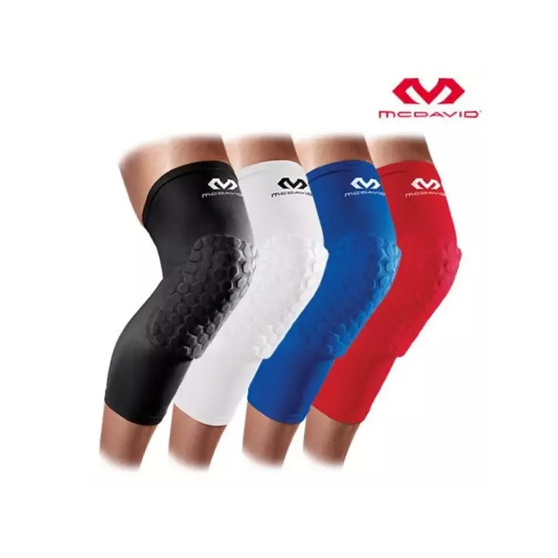 McDavid 맥데이비드 컴프레션 소재 헥스패드 레그슬리브 부상예방 다리보호용품 액티브한 다리보호대